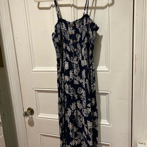Angie Dresses & Skirts - Navy Blue Floral Dress